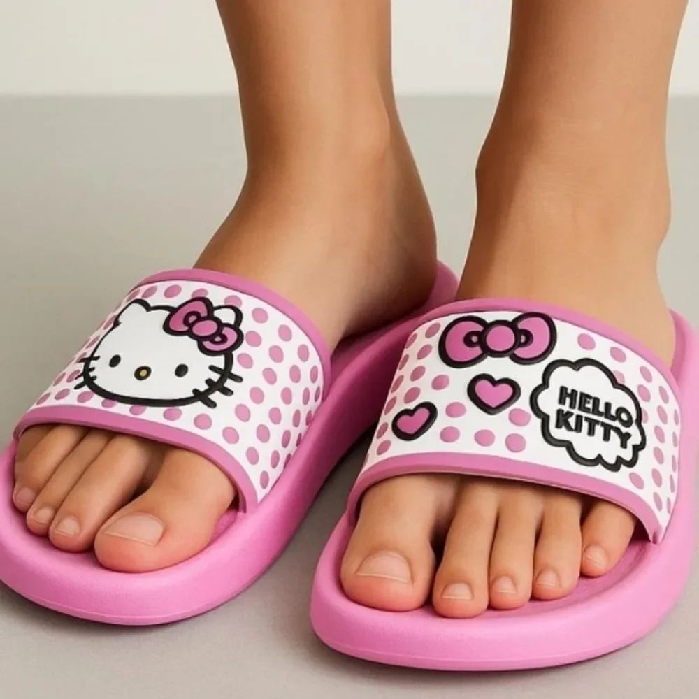 BRAND NEW HELLO KITTY POLKA DOT WOME'S SANDAL
